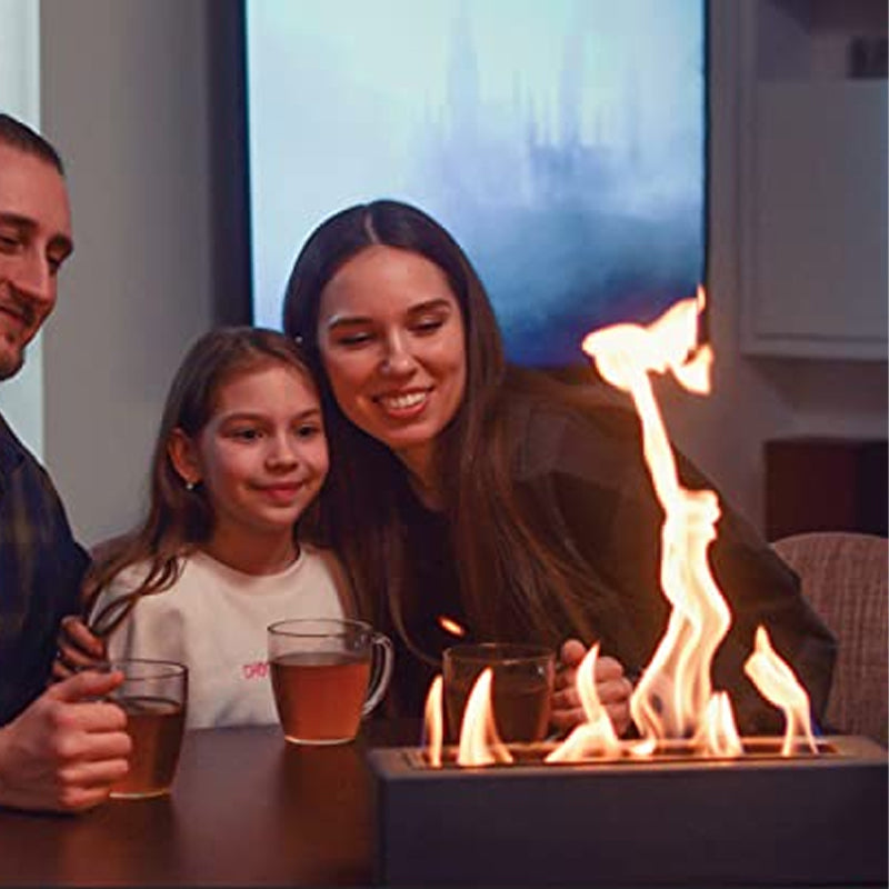 Indoor Tabletop Fire Pit With Roasting Sticks
