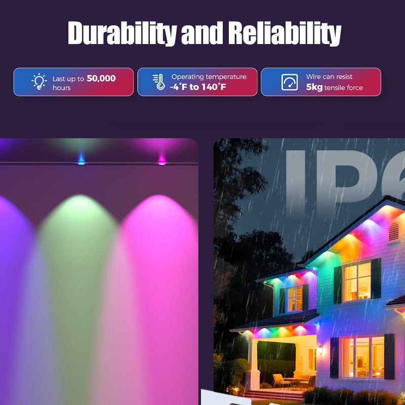 Smart RGB Outdoor Lights for Decor