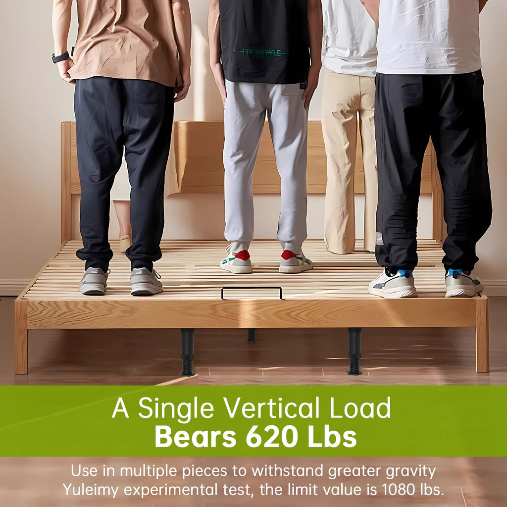 6 Pcs Adjustable Height Bed Support Legs