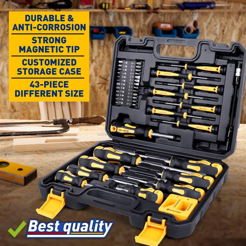 Magnetic Screwdrivers Set with Case(43PCS)