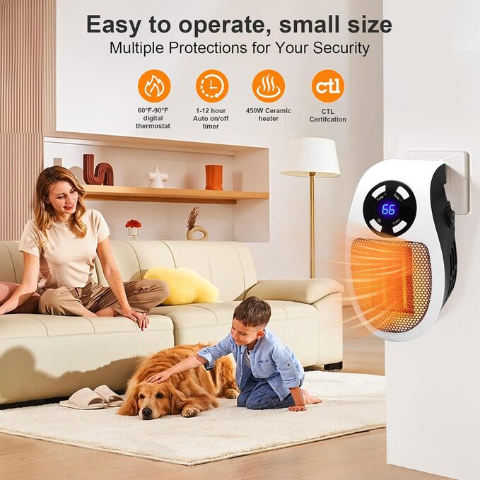 Smart Plug Programmable Space Heater