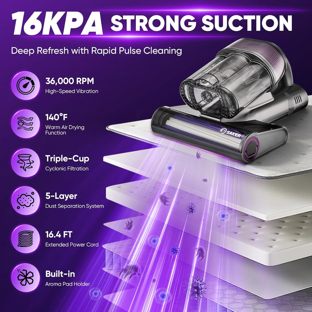 Powerful UV Bed Vacuum Cleaner