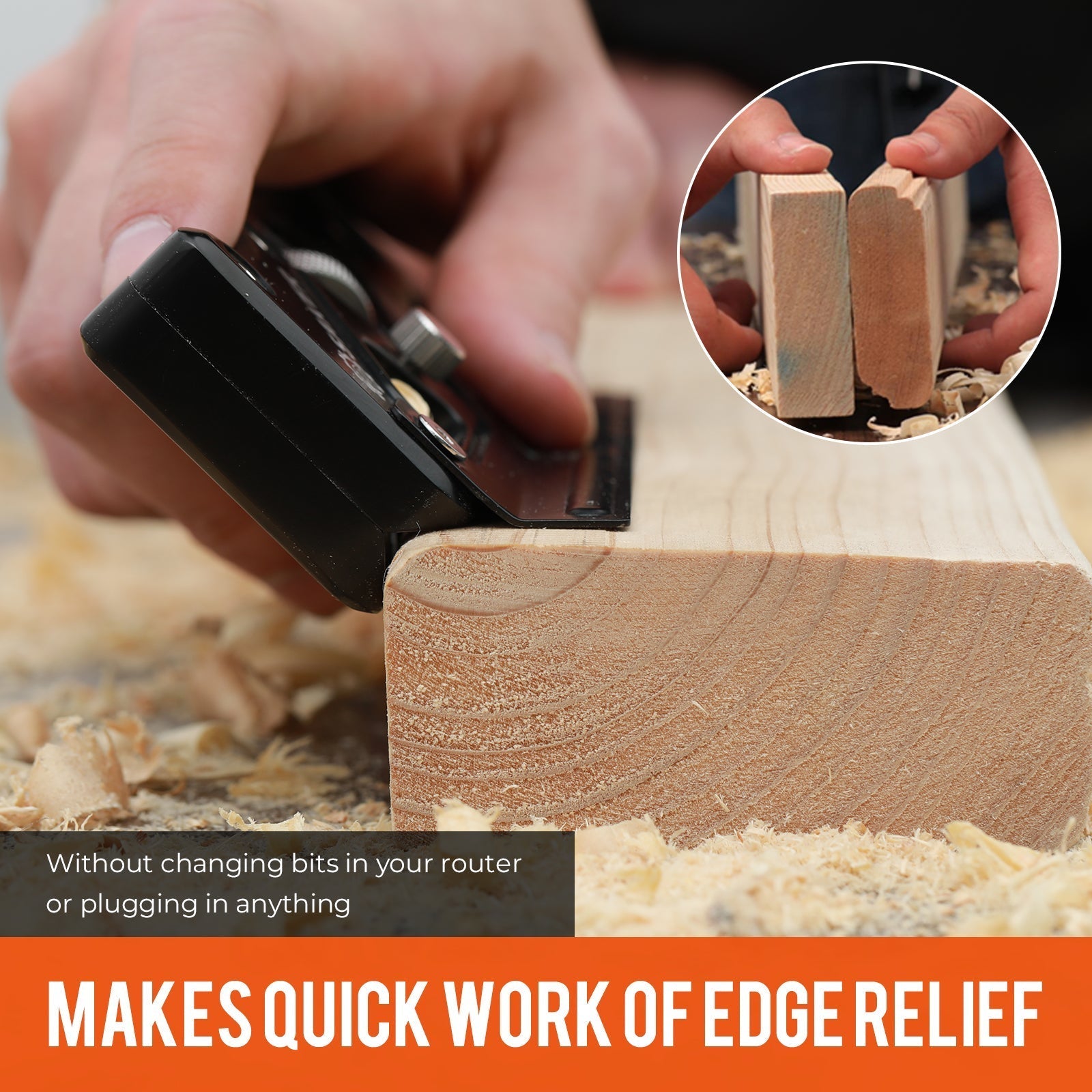 Woodworking Hand Tool for Precise Edges - ® Chamfer Plane