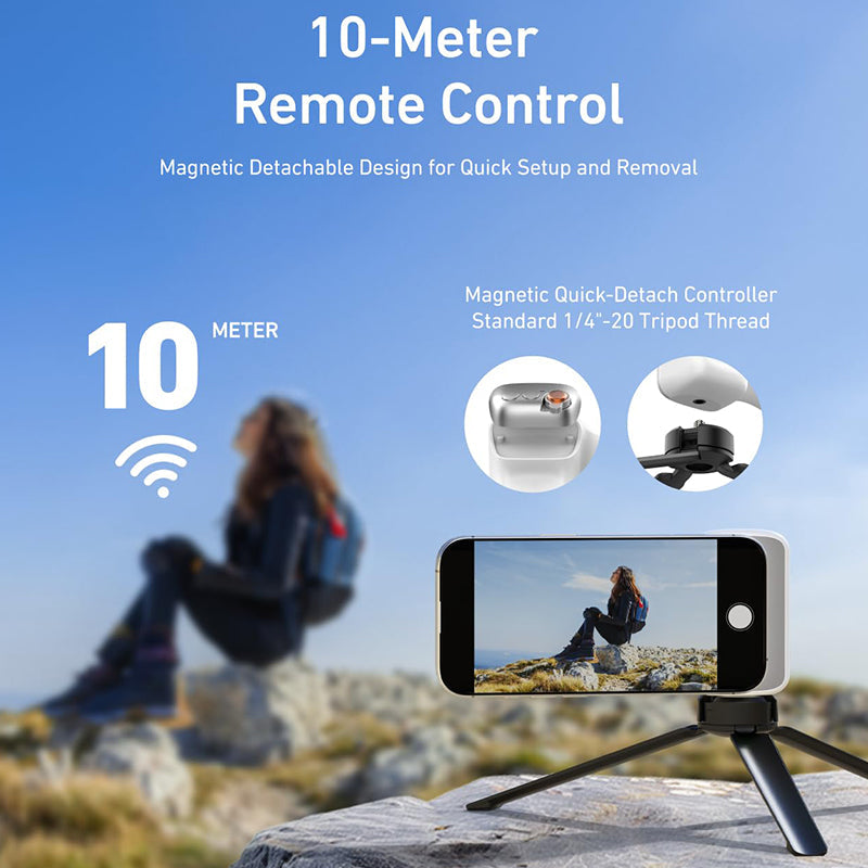 Fun Shot Magnetic Grip & Magnetic Selfie Light