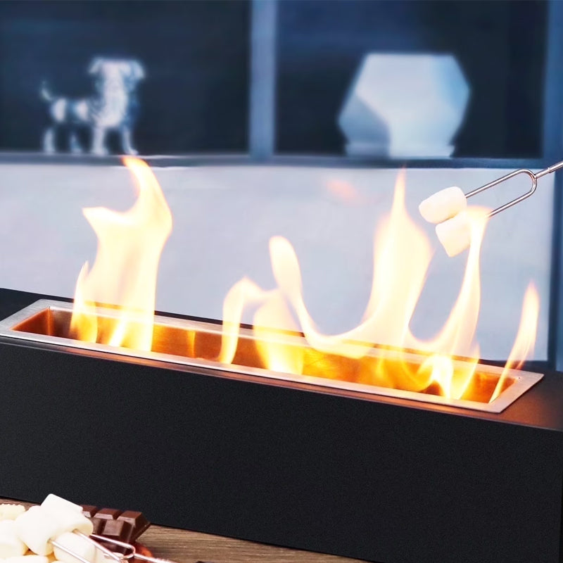 Indoor Tabletop Fire Pit With Roasting Sticks