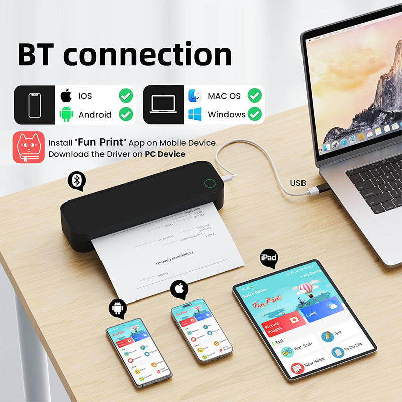 Wireless Bluetooth Thermal Printer