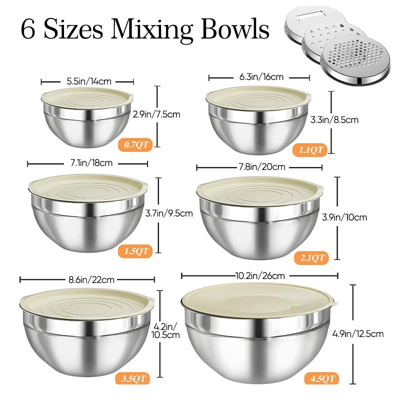 Stainless Steel Mixing Bowls Set