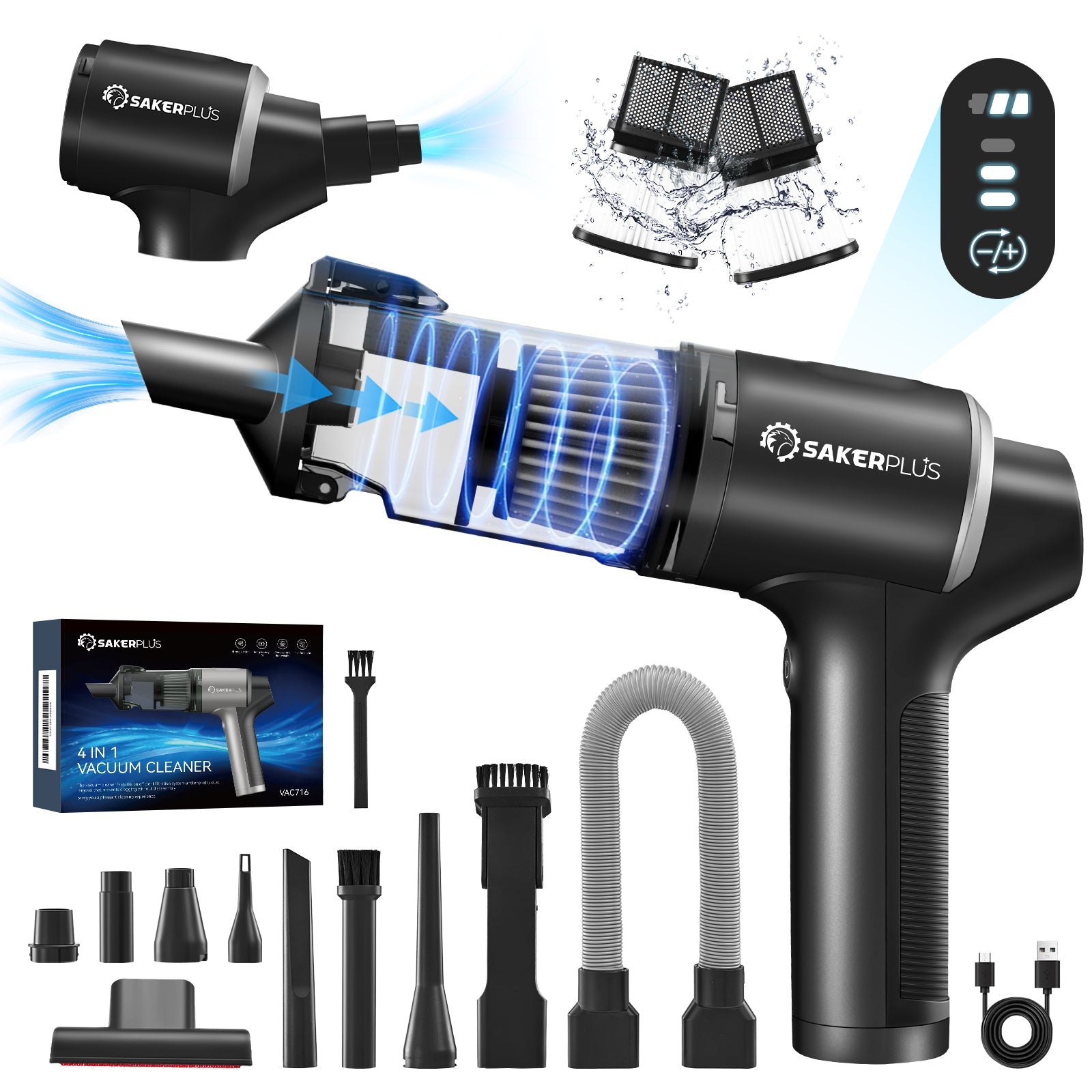 Hand Held Car Vacuum Cordless