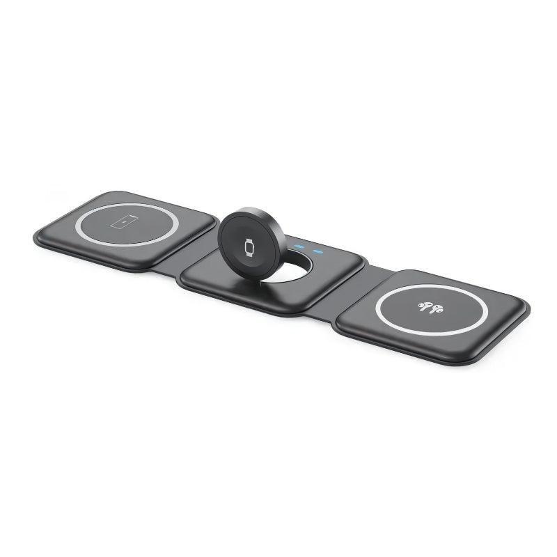 Triple-fold Magnetic Wireless Charger