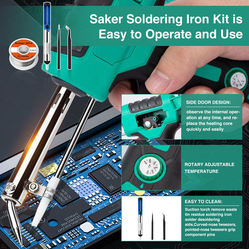 Adjustable Temperature Soldering Iron Kit