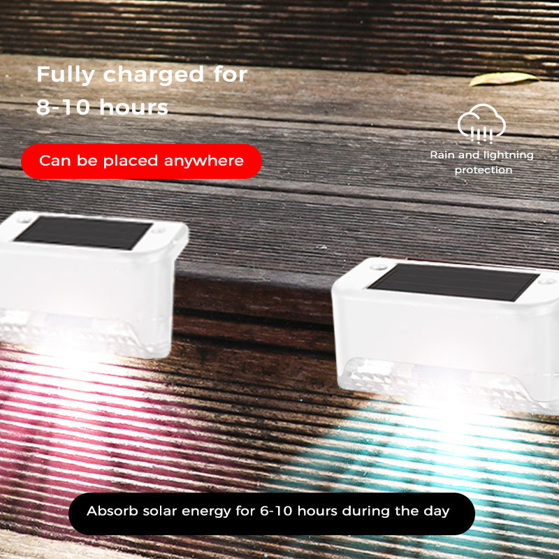Solar Deck Lights Outdoor 4 Pack