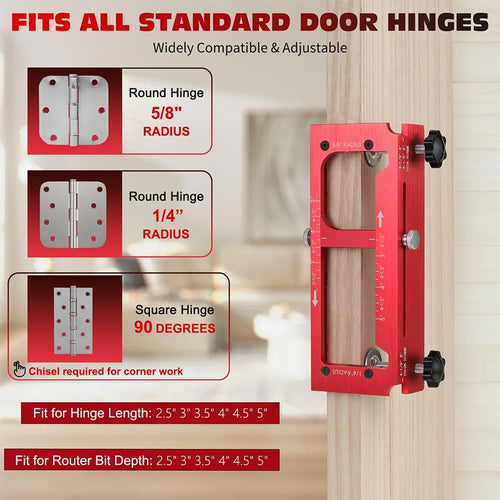 Adjustable Aluminum Door Hinge Jig