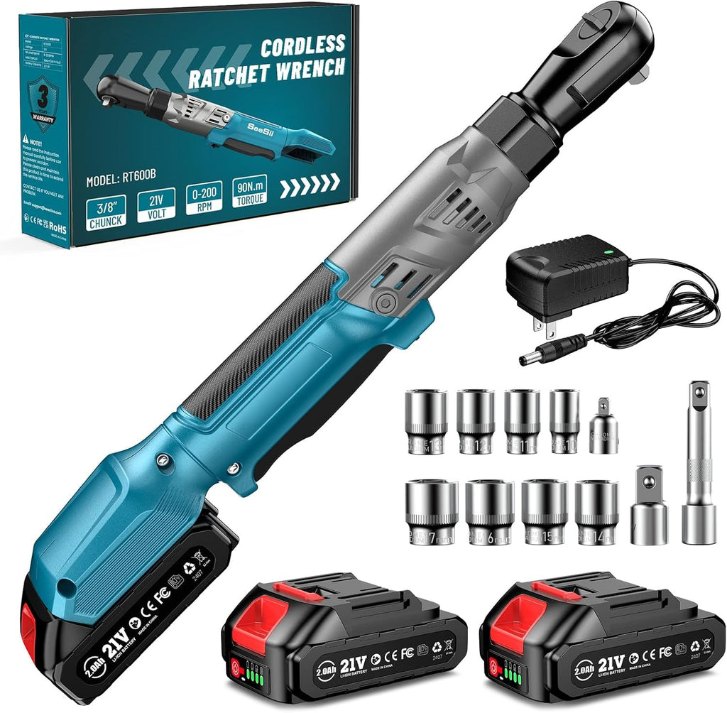 Cordless Electric Ratchet Wrench Set