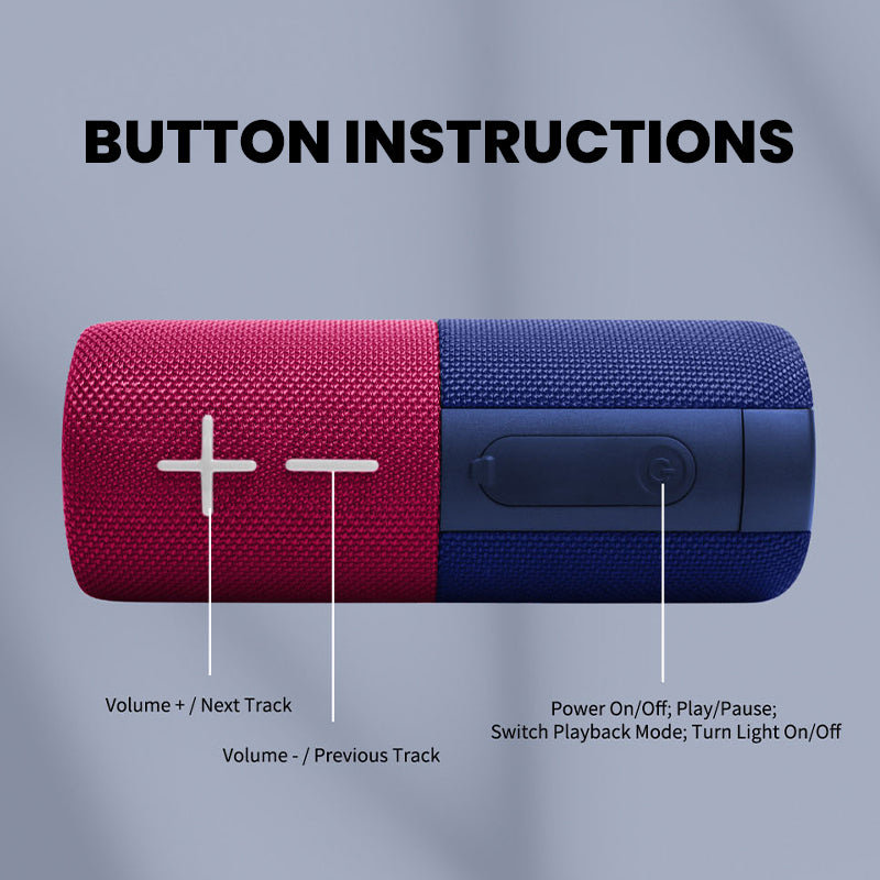 Magnetic Dual Splittable Bluetooth Speaker