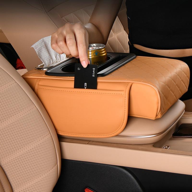 Multifunctional car armrest box pad