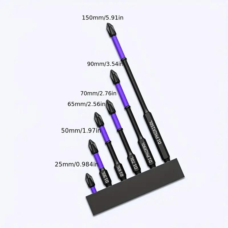 ® 6 pieces Magnetic Shockproof Batch Bits