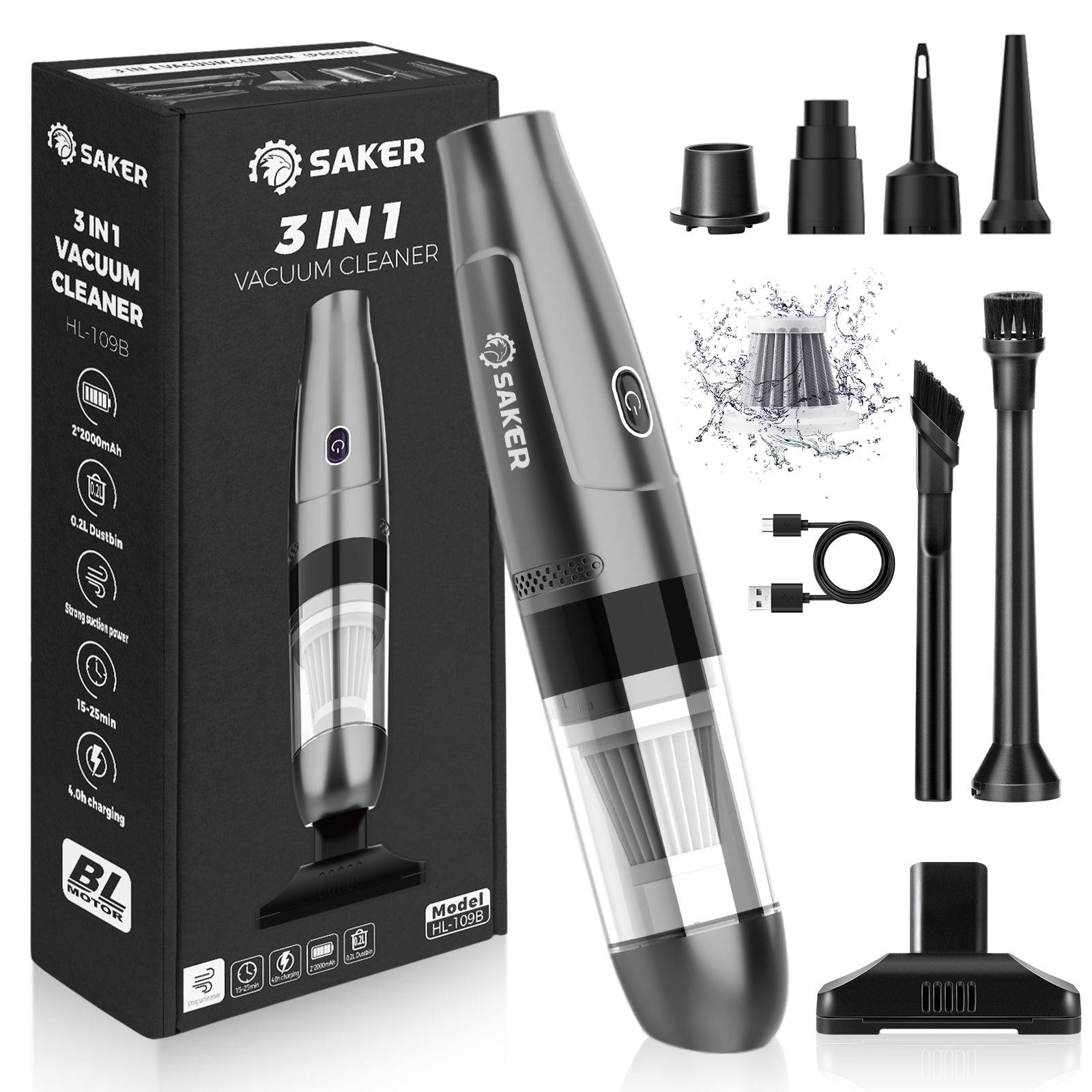 ® 3-in-1 Portable Vacuum Cleaner