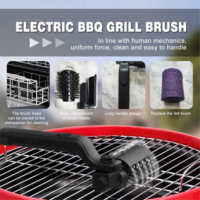 Electric 3-Speed Grill Brush