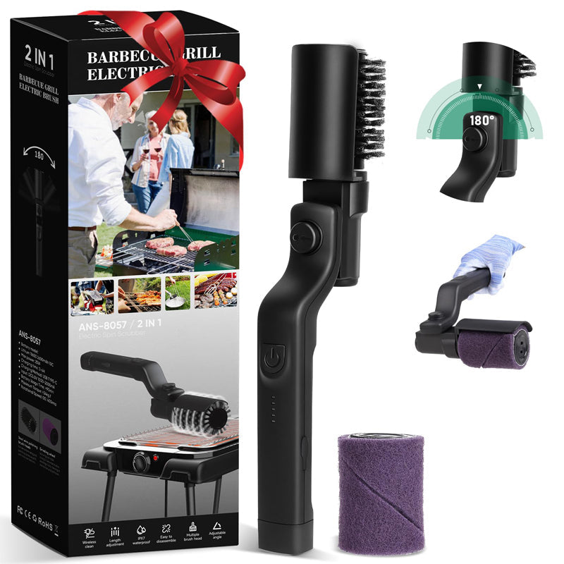 Electric 3-Speed Grill Brush