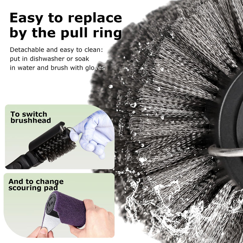 Electric 3-Speed Grill Brush