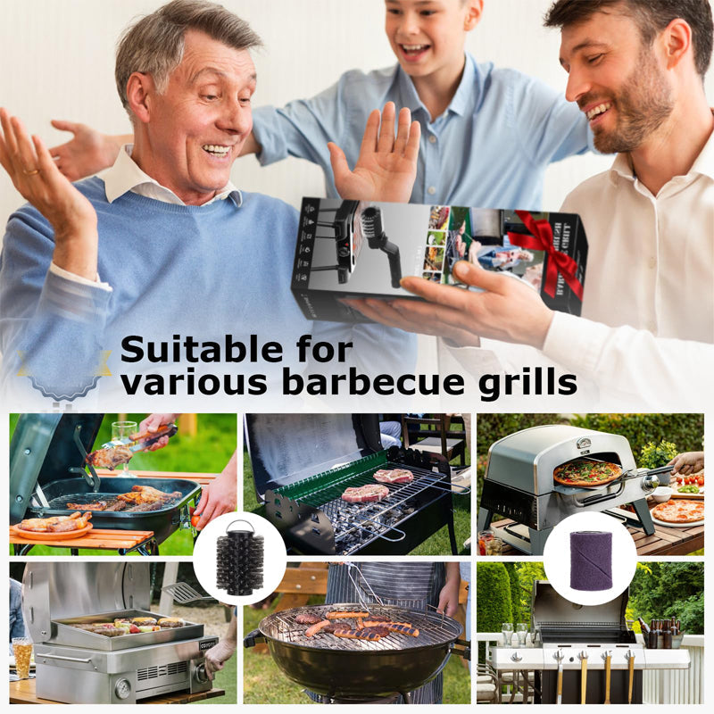 Electric 3-Speed Grill Brush