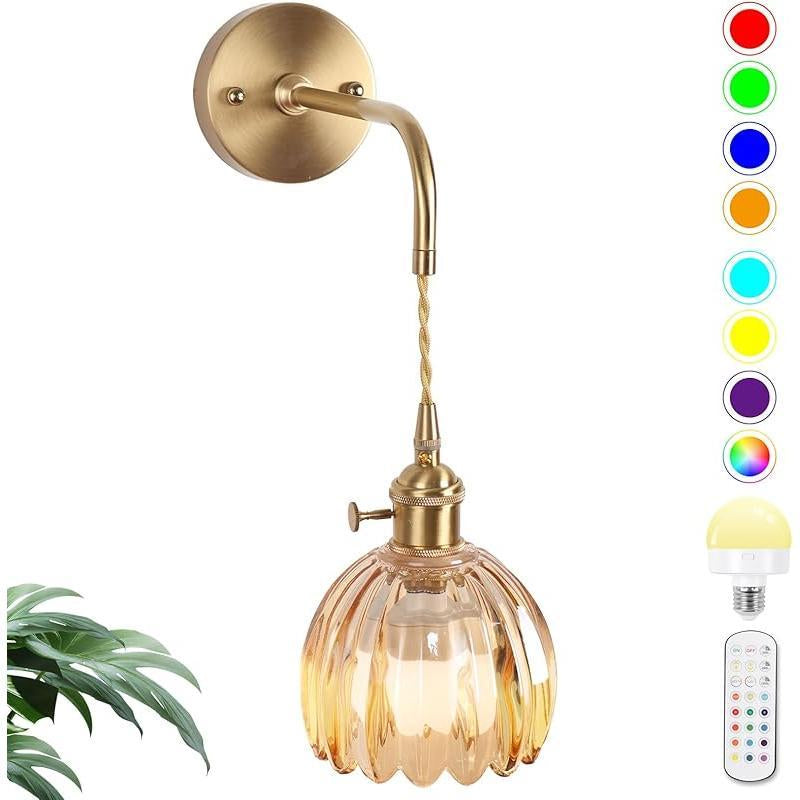 Battery-Powered RGB Wall Sconce Set