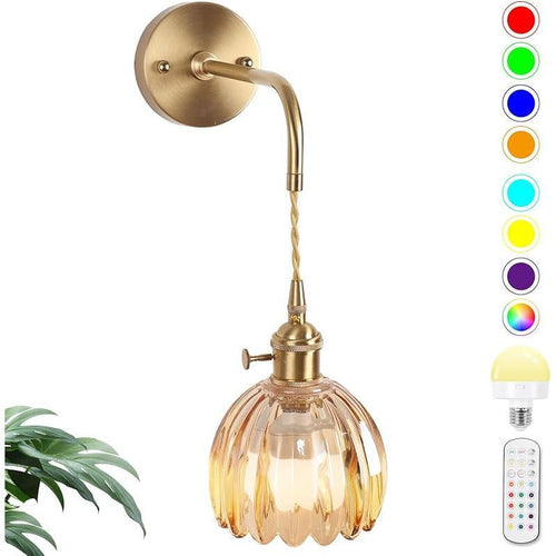 Battery-Powered RGB Wall Sconce Set