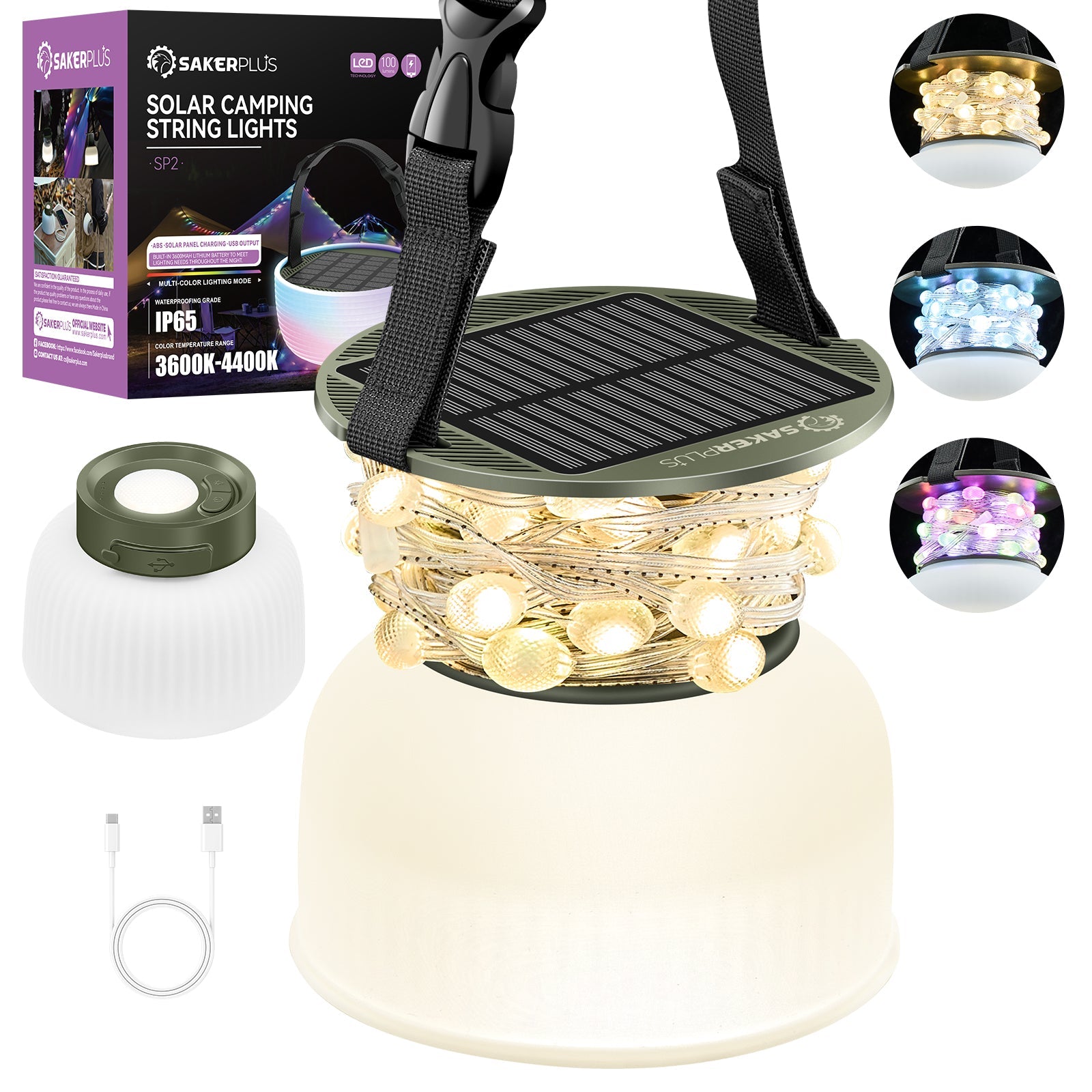 Solar Camping String Lights