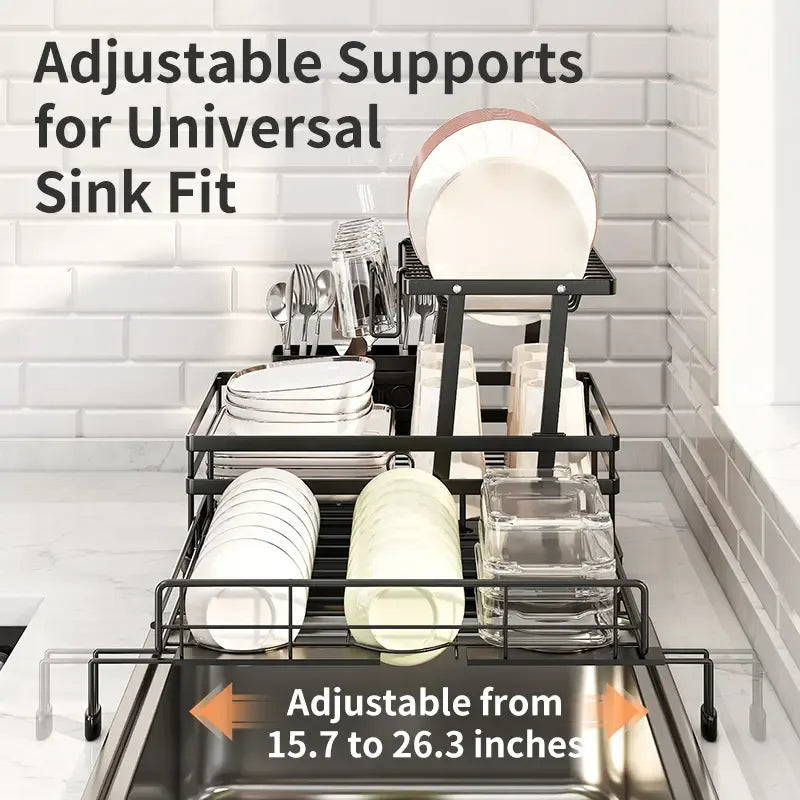 Foldable Over Sink Dish Drying Rack