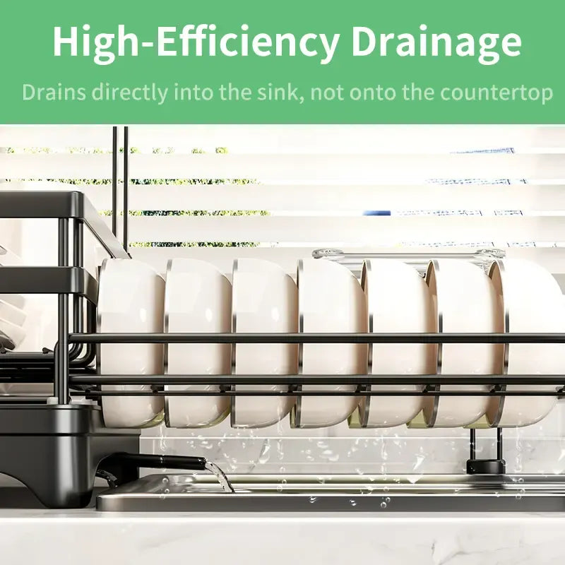 Foldable Over Sink Dish Drying Rack