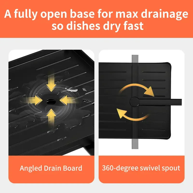Foldable Over Sink Dish Drying Rack