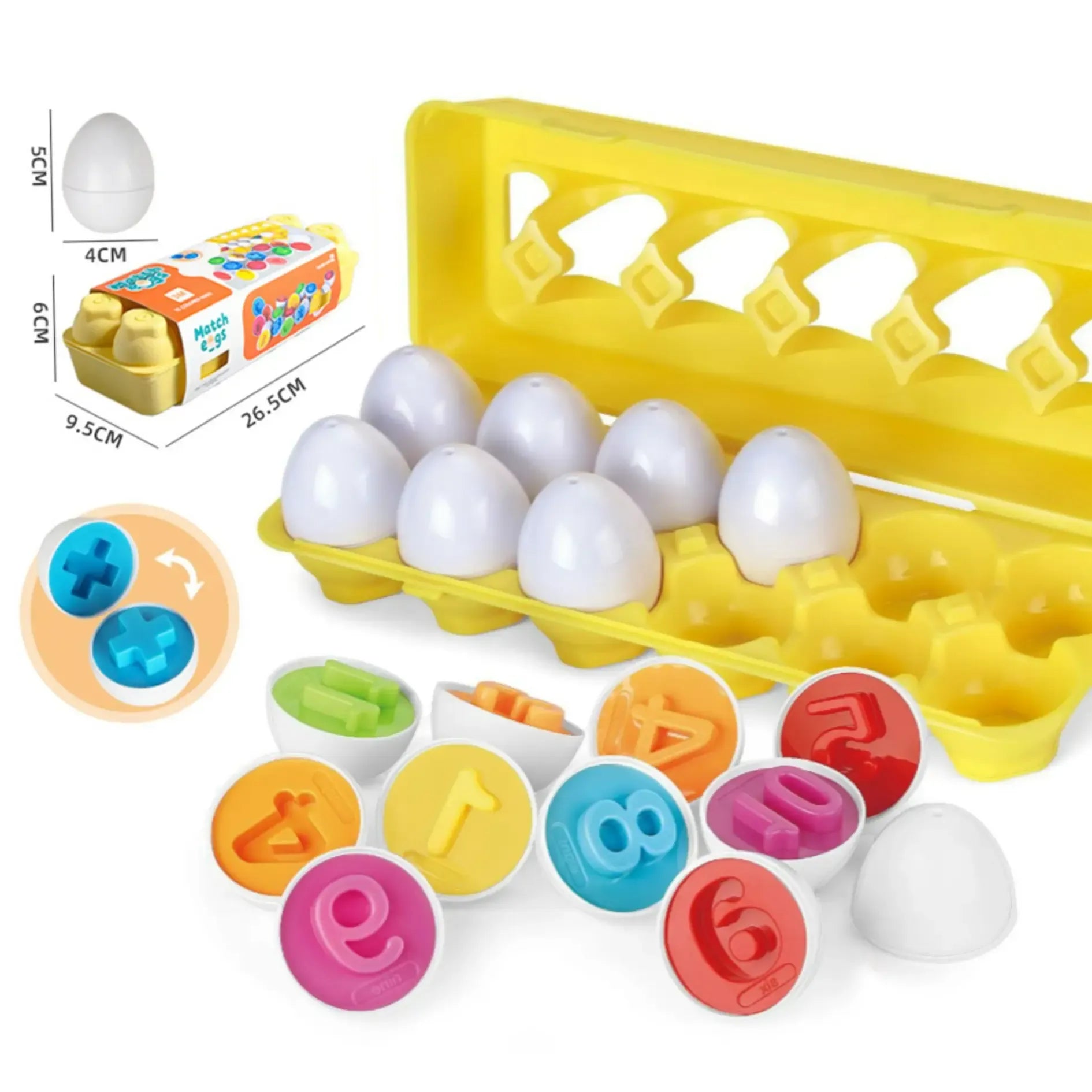 Color Shape Matching Egg Puzzle Toy
