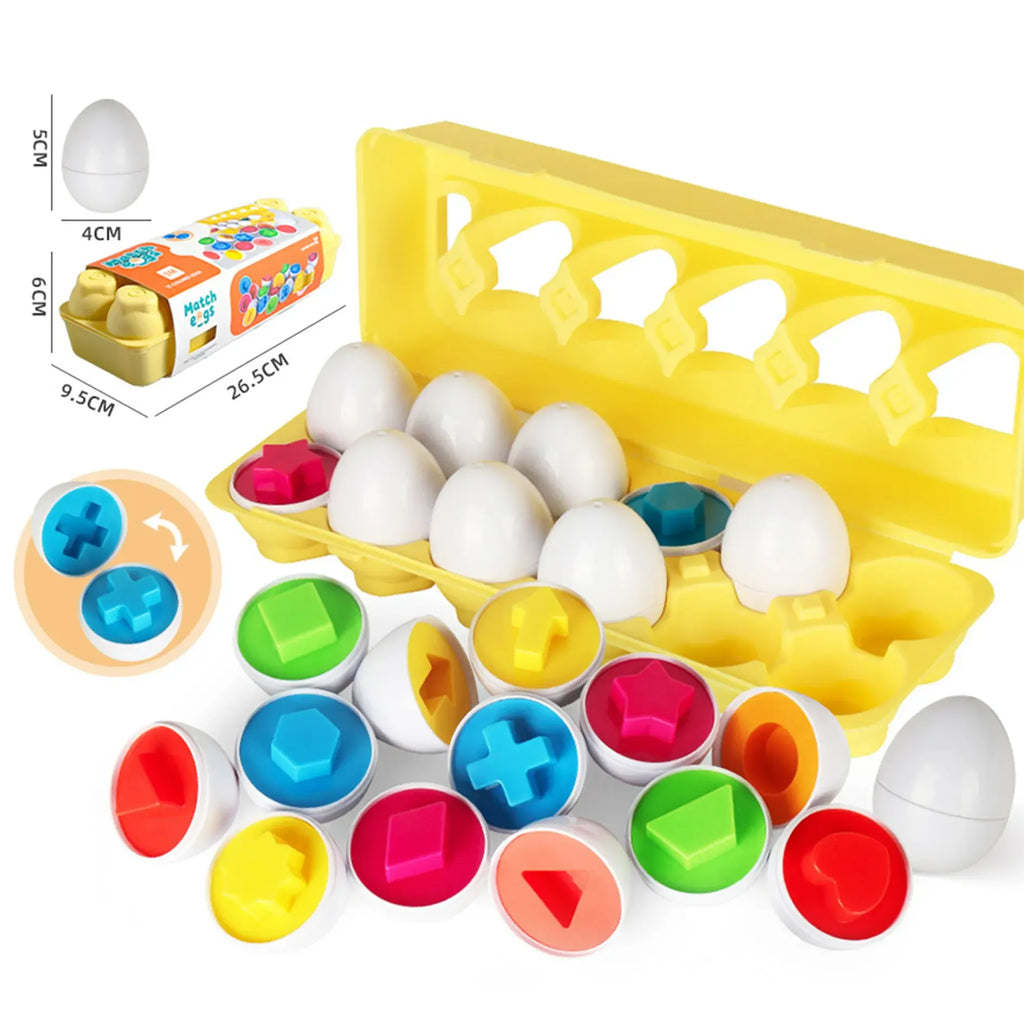 Color Shape Matching Egg Puzzle Toy