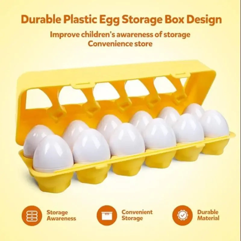 Color Shape Matching Egg Puzzle Toy