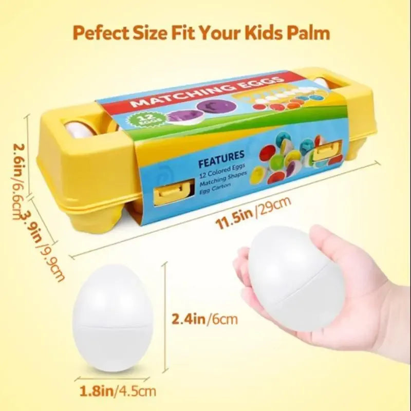 Color Shape Matching Egg Puzzle Toy
