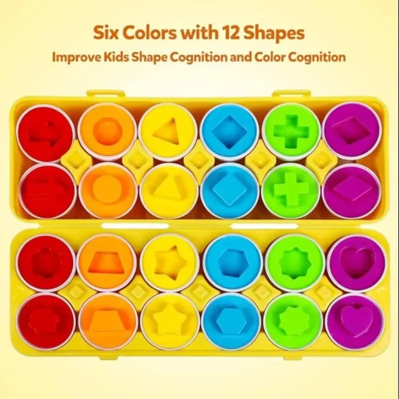 Color Shape Matching Egg Puzzle Toy