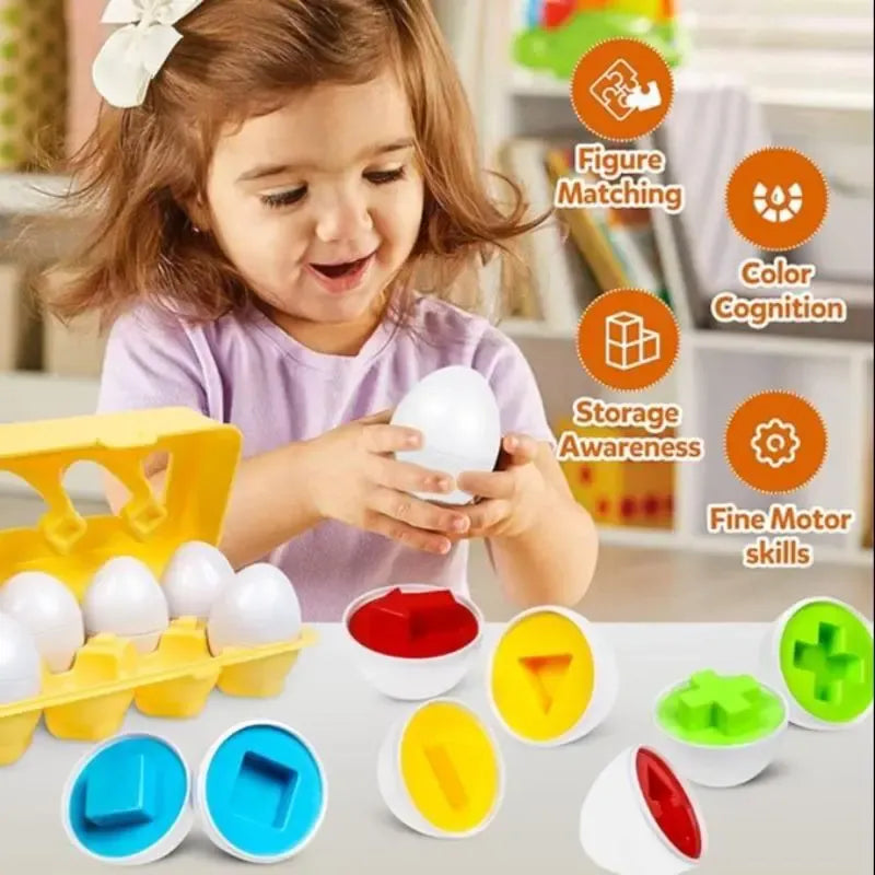 Color Shape Matching Egg Puzzle Toy