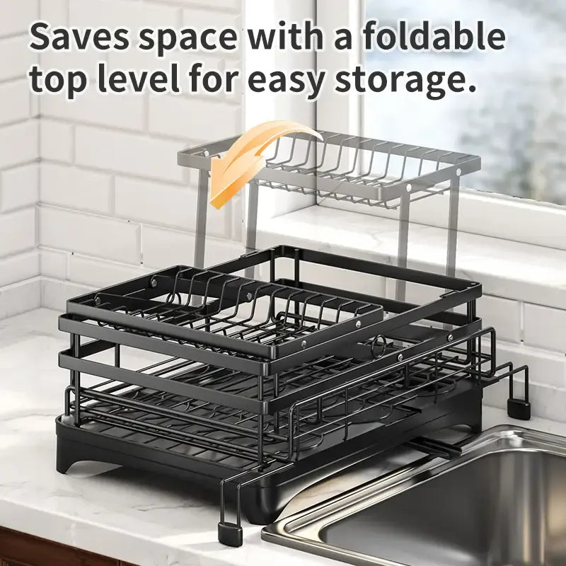 Foldable Over Sink Dish Drying Rack