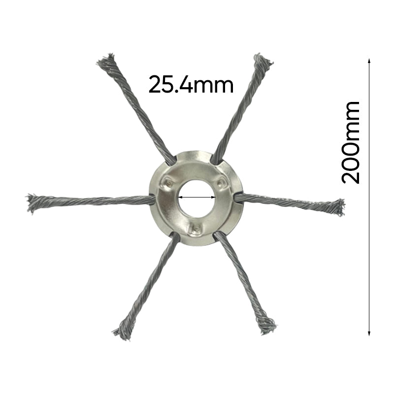 6 inch Steel Wire Brush Cutter Trimmer Head