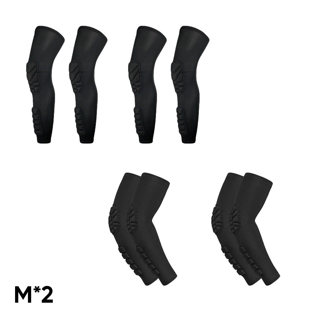Padded Knee Elbow Compression Sleeves