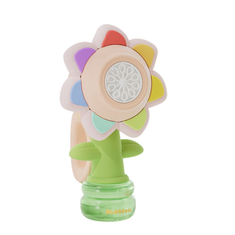 Seven Color Flower Bubble Machine