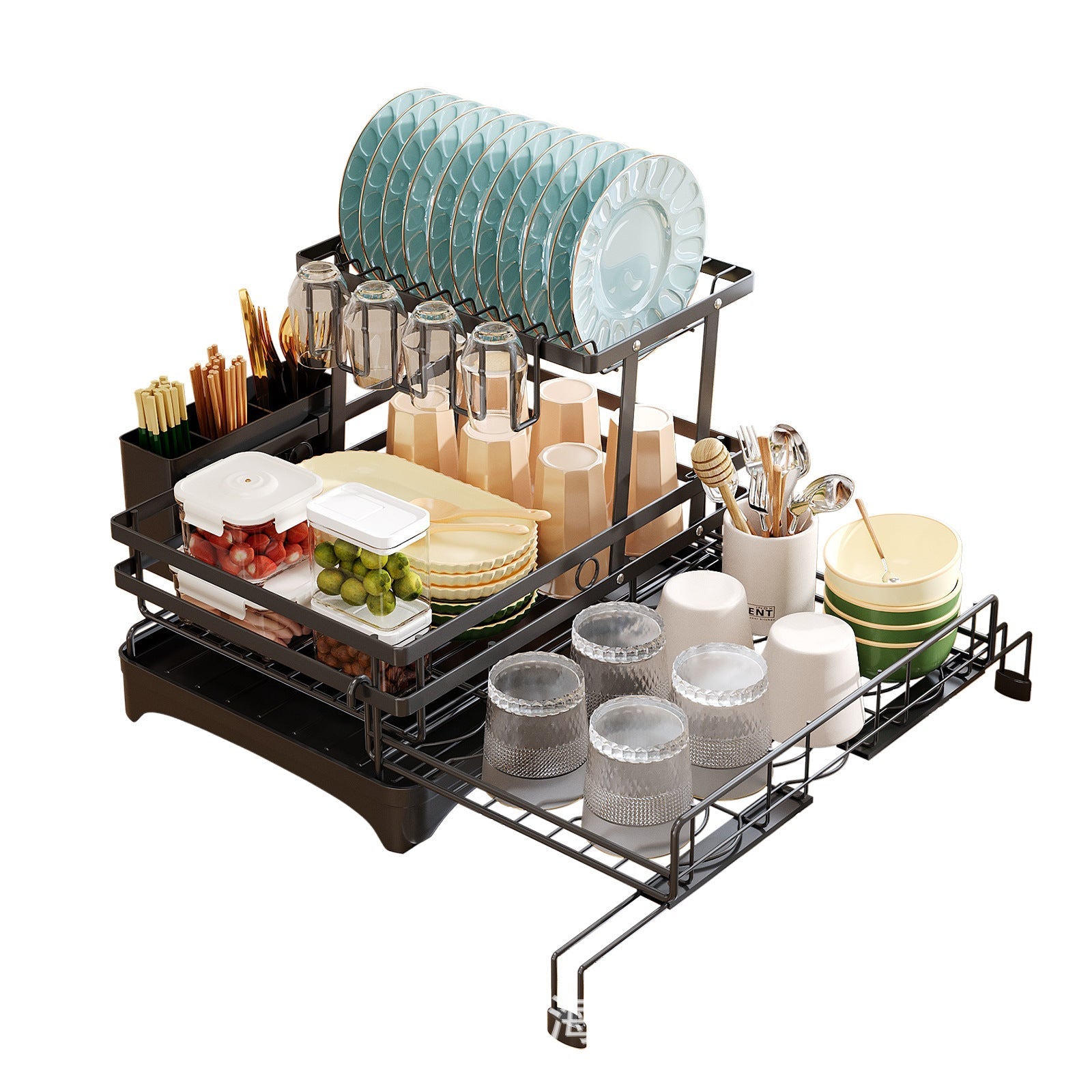 Foldable Over Sink Dish Drying Rack