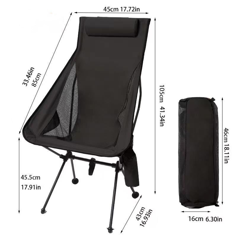 Comfortable High Back Portable Camping Chair