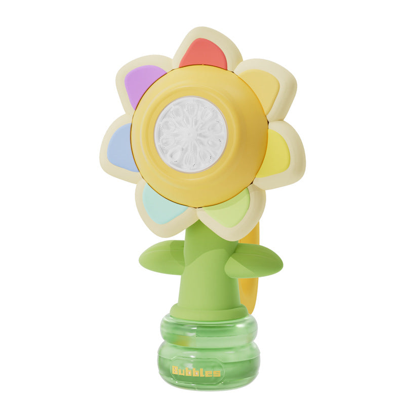 Seven Color Flower Bubble Machine