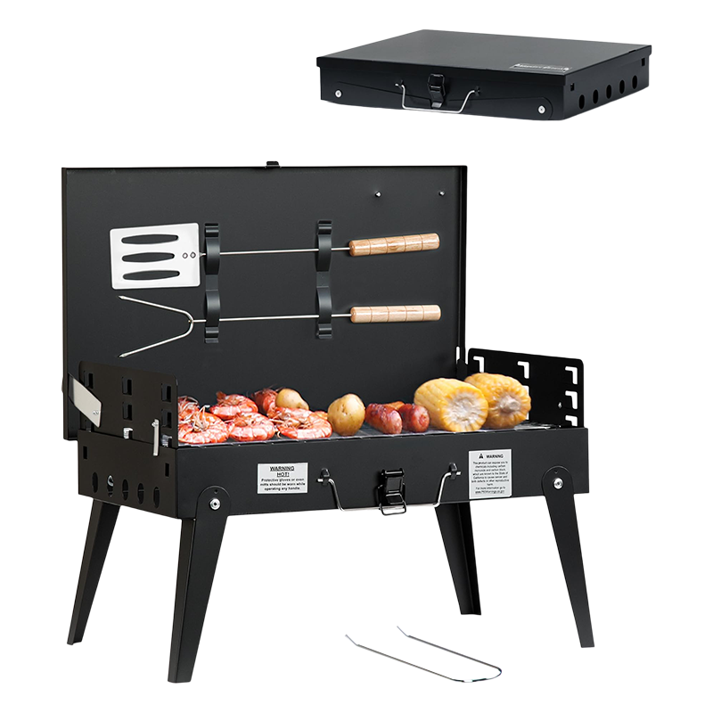 Portable Foldable Charcoal BBQ Grill Kit