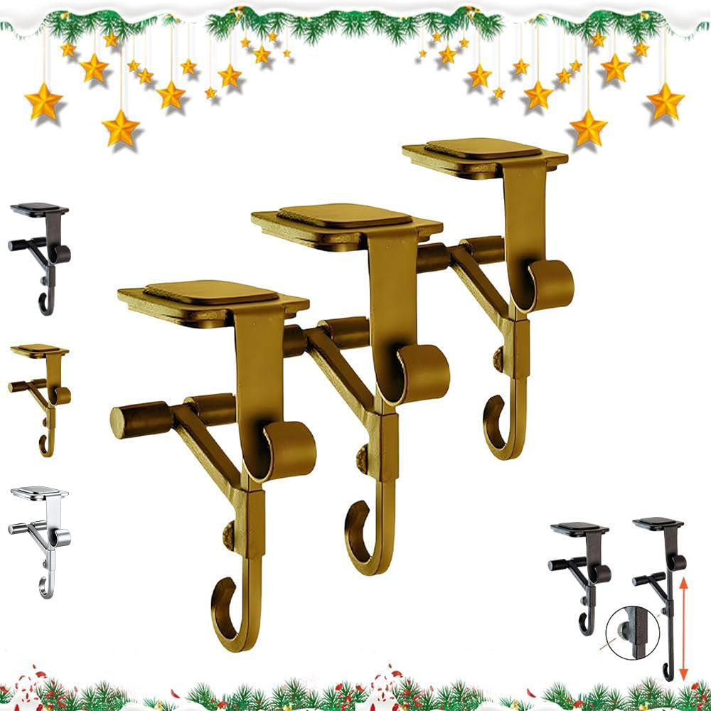 Adjustable Fireplace Garland and Stocking Hanger