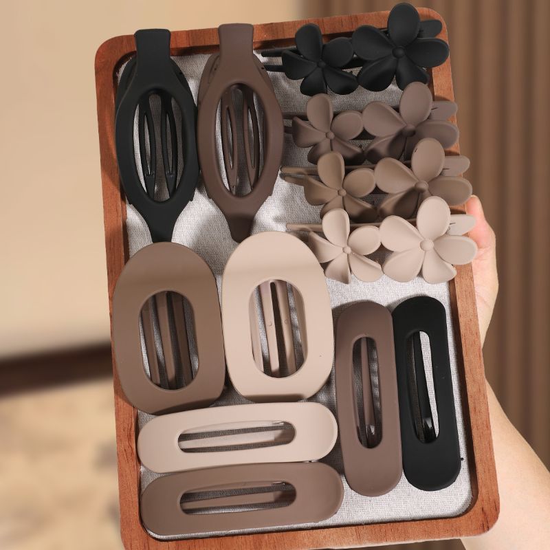 12 Pack Flat Hair Clips For Women