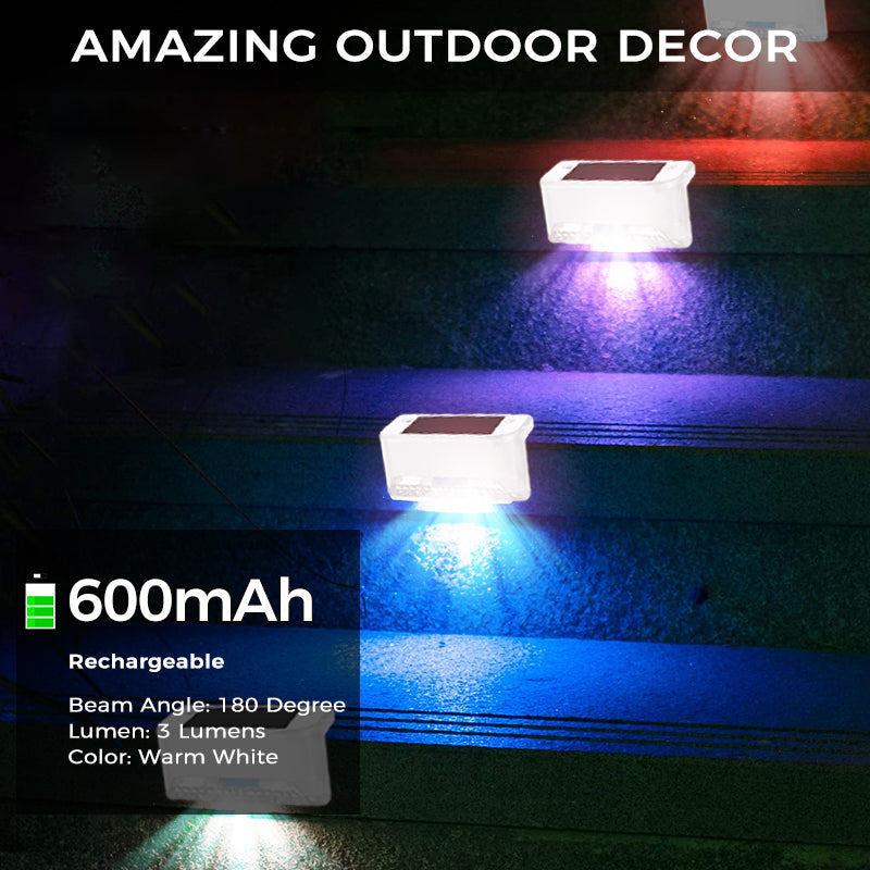 Solar Deck Lights Outdoor 4 Pack