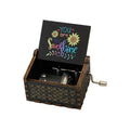 Wooden Hand Crank Music Box