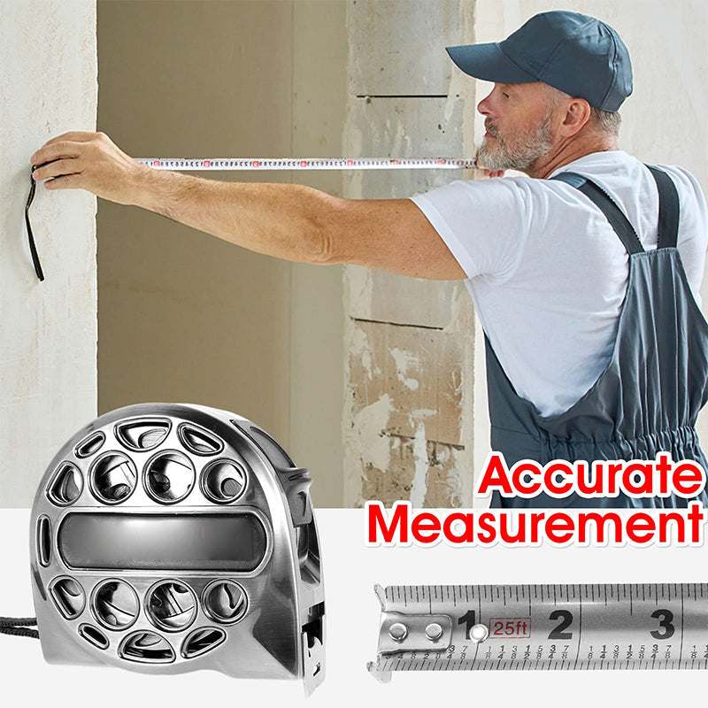 Double-Sided Scale Waterproof Stainless Steel Tape Measure